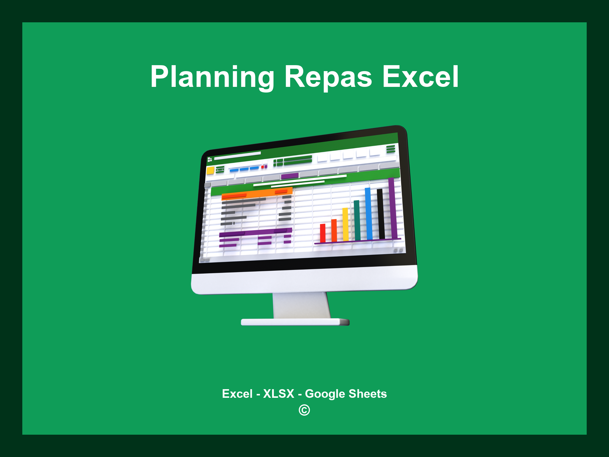 Planning Repas Excel